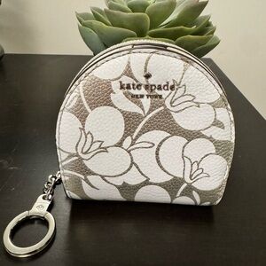 Kate Spade Half Moon floral wallet